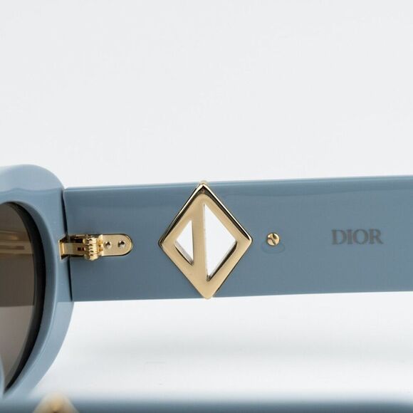 NEW Dior CD DIAMOND EDITION R11 30F0 Blue Brown Unisex Sunglasses - Picture 10 of 14